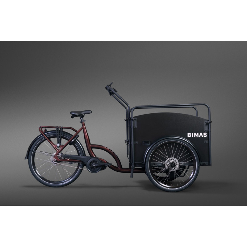 Bimas eCargo 3.3 Premium Electric Cargo Bike – Merlot Royale
