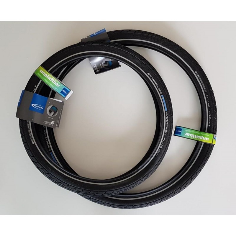 Set pneu anti-crevaison Schwalbe Marathon plus