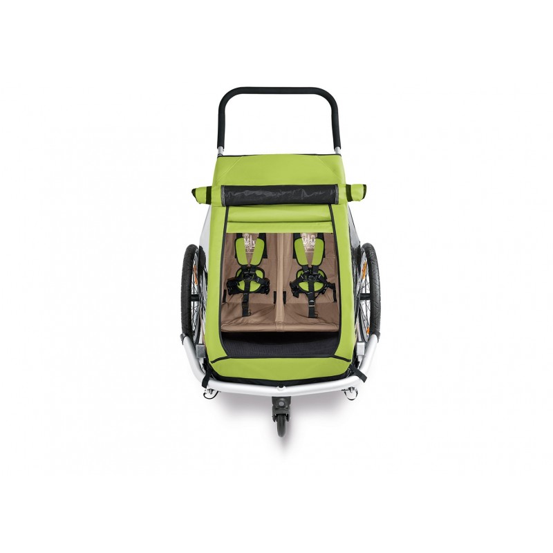 Croozer kid for Sonnenschutz Meadow green