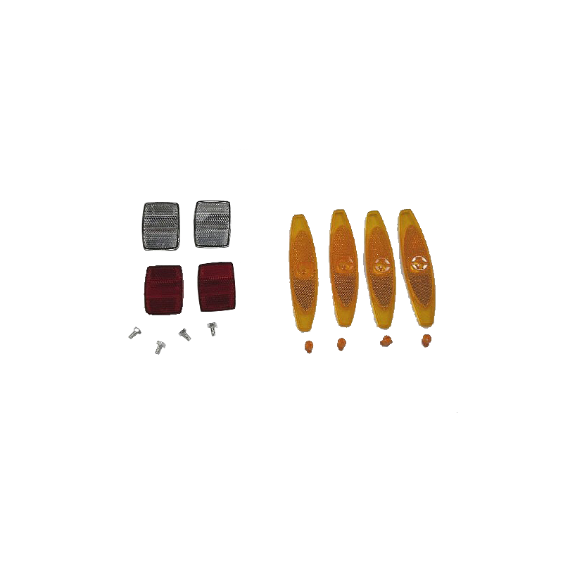 Bicycle trailer reflector set