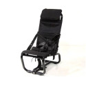Cargo bike seat with adjustable backrest