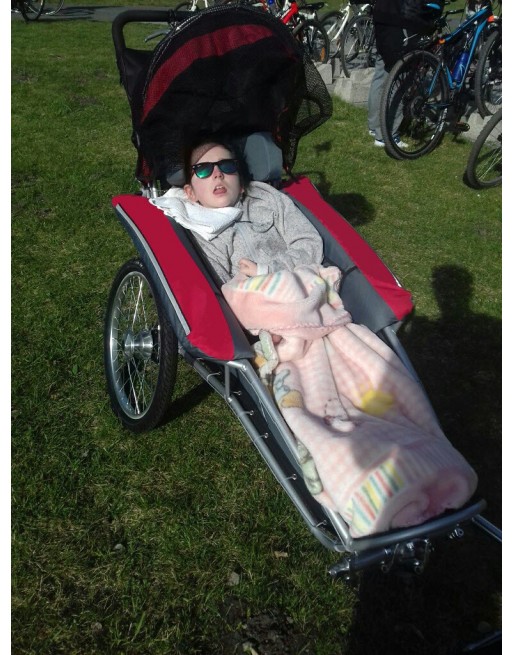 KidsCab Max Reha handicapé remorque vélo poussette jogging