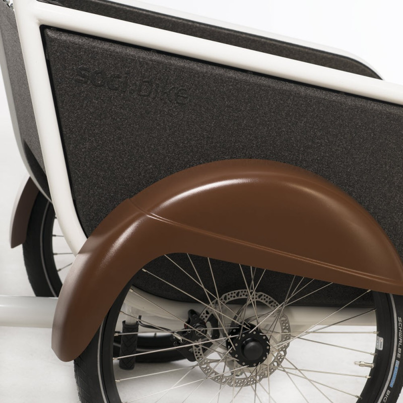 Soci.bike bakfiets cement grijs