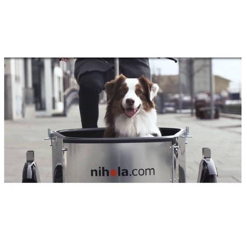 nihola dog Elektro lastentransportrad für hund