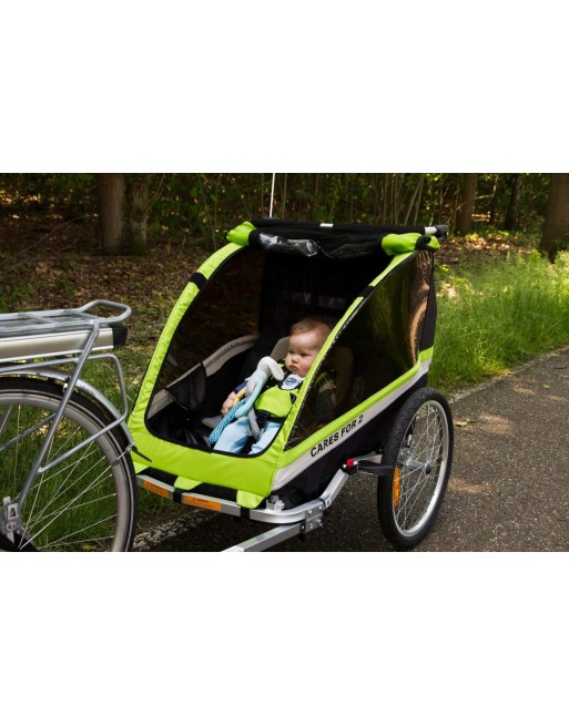 KidsCab Cares for 2 bike trailer