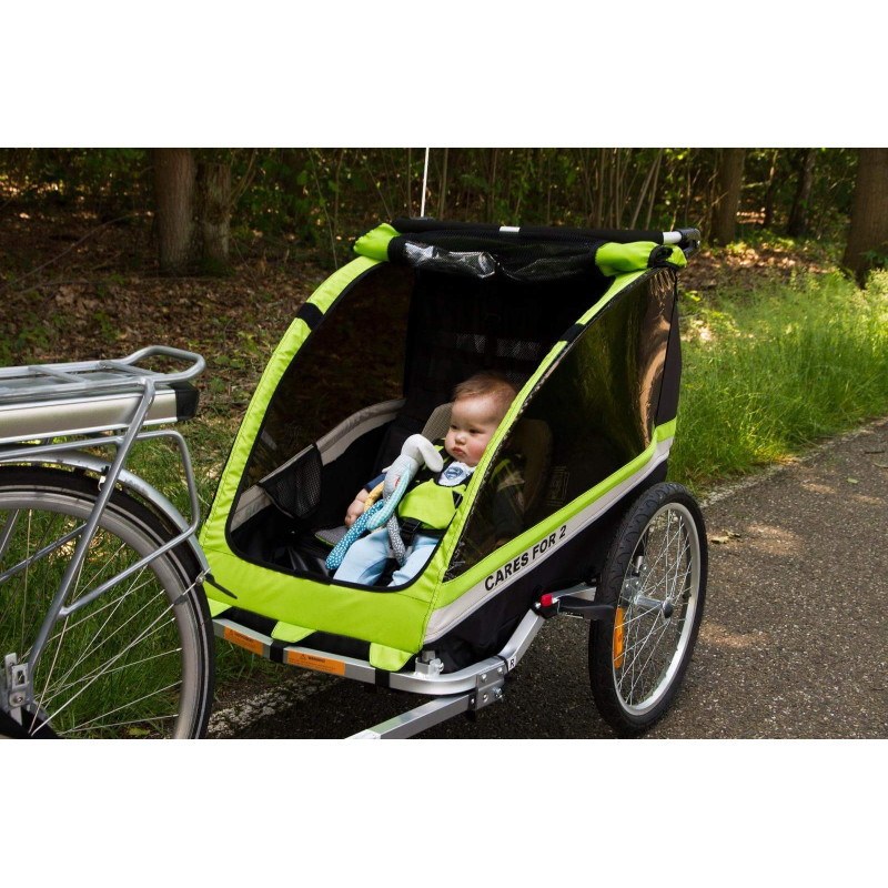KidsCab Cares for 2 bike trailer