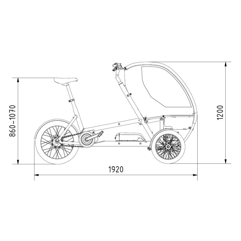 Chike kids cargo bike electric