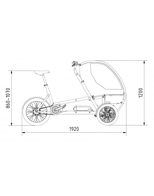 Chike kids bakfiets elektrisch