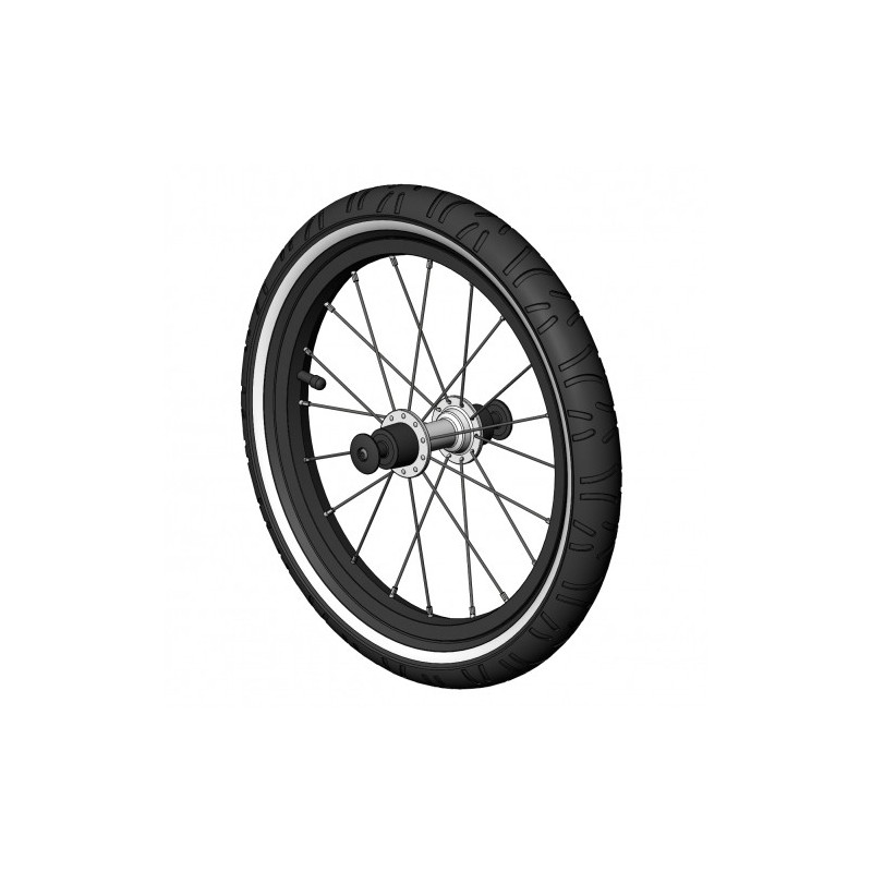 Croozer kid plus 16 pouces roue jogging à partir de 2016