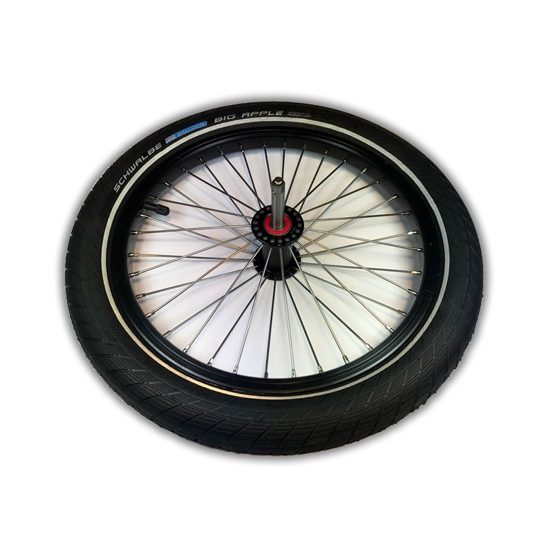 Roue Roland carrie 16 pouces avec axe traversant et pneus