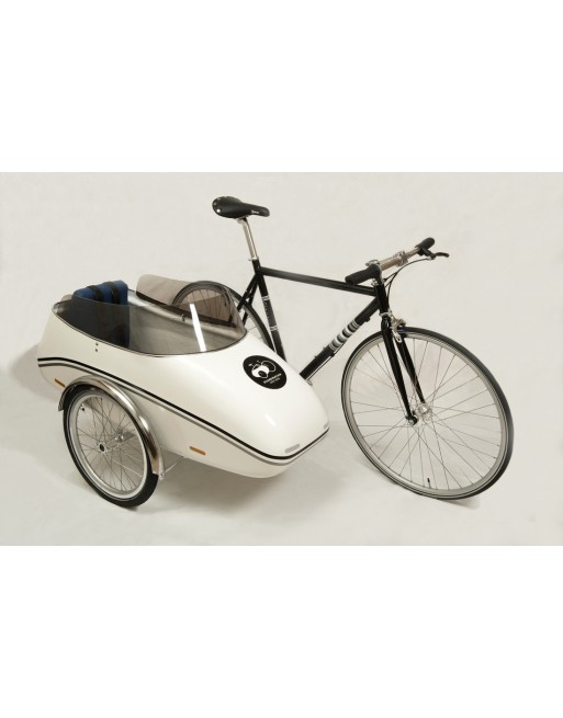 Scandinavian side bike Fiber zijspan - zwart
