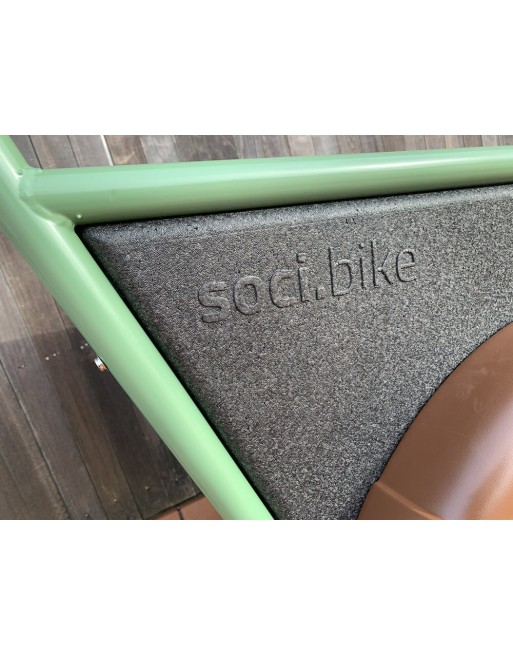 Soci.bike triporteur électrique vert armée