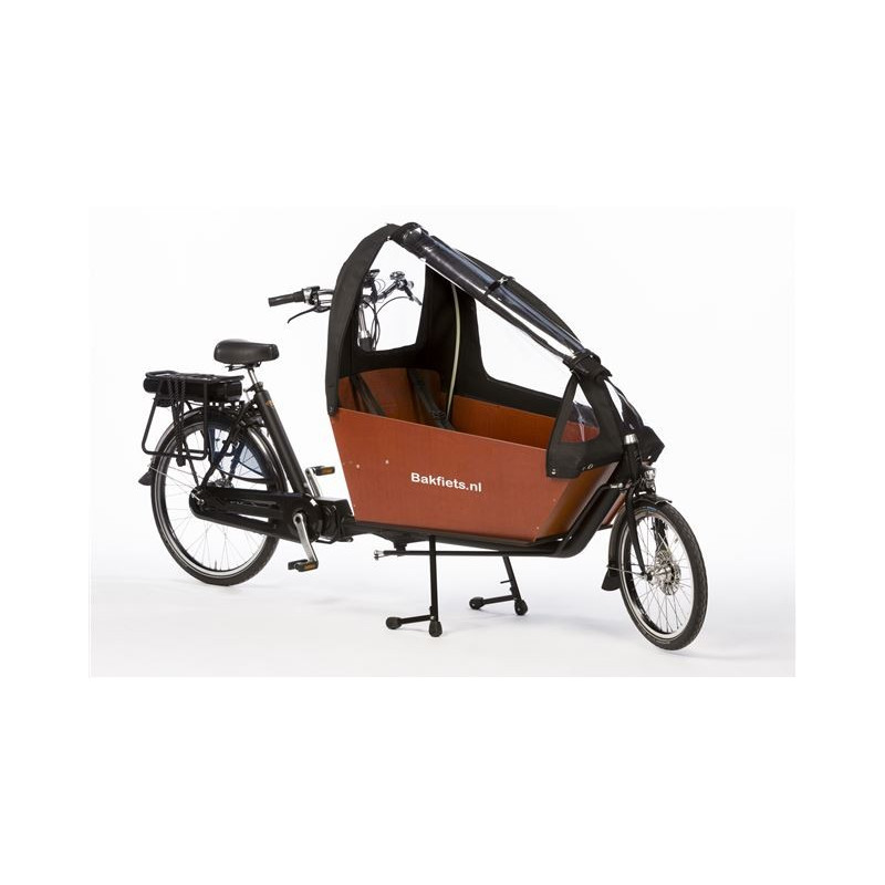Bakfiets.nl Cargobike long Regenverdeck All-open