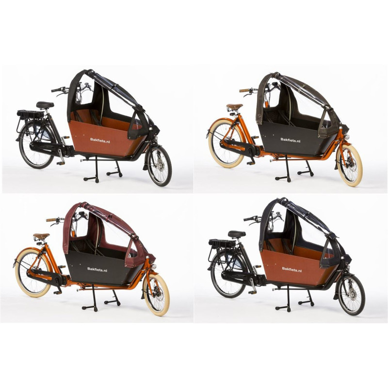 Bakfiets.nl Cargobike long All-open rain cover