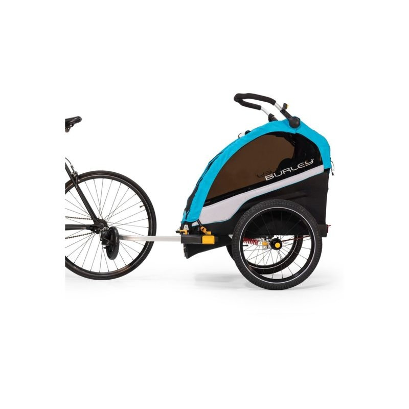 Burley D'Lite X Aqua bicycle trailer for 2 children