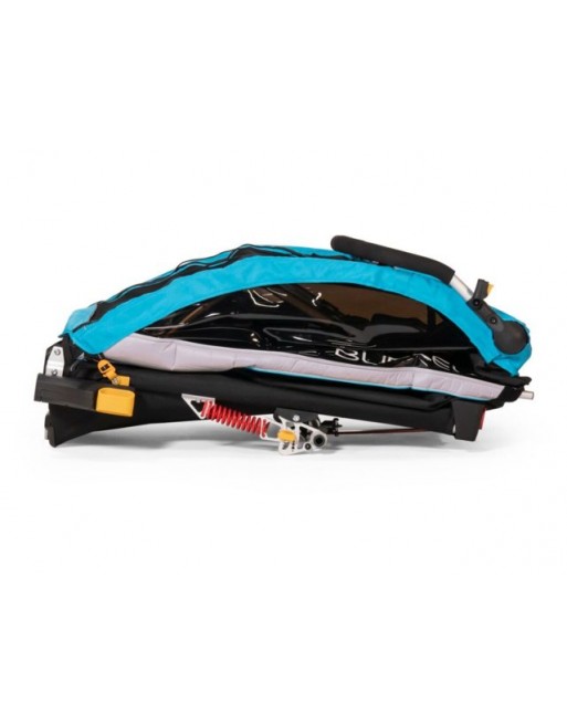 Burley D'Lite X Aqua fietskar voor 2 kinderen