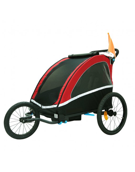 KidsCab Vector bicycle trailer with suspension