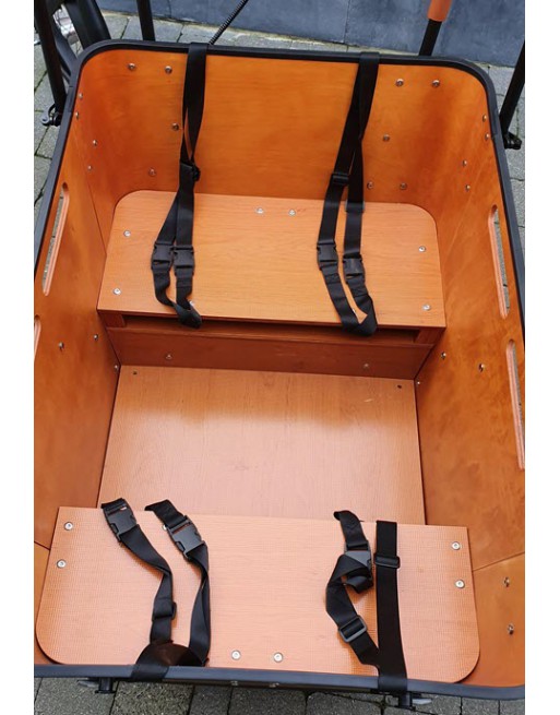 Vélo cargo électrique Vogue Carry 2 Marron - Bafang
