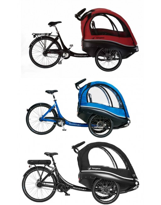 Winther Kangaroo Luxe Electric child cargo trike