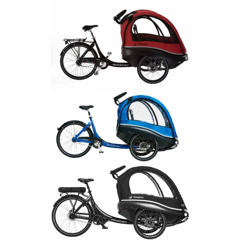 Winther Kangaroo Luxe Electric child cargo trike