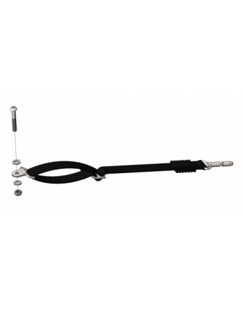 Croozer drawbar safety strap set