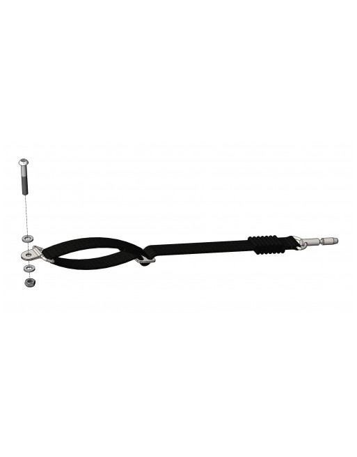 Croozer drawbar safety strap set