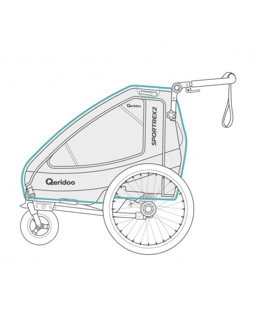 Qeridoo Sportrex rain cover 2020