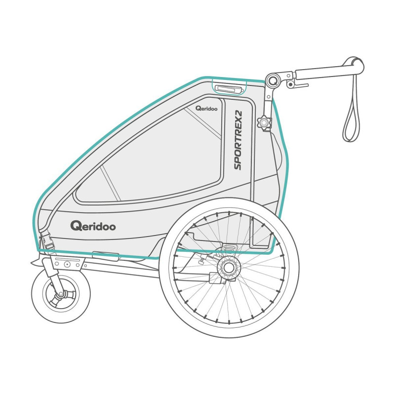 Qeridoo Sportrex Regenverdeck 2020