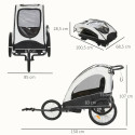 KidsCab Vector bicycle trailer with suspension