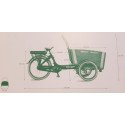 Vogue Carry 3 Elektro-Lastenfahrrad schwarz/braun (hydraulisch)