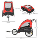 KidsCab Vector bicycle trailer with suspension