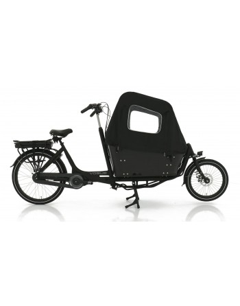 Vogue Carry 2 elektrisches Lastenfahrrad Schwarz - Bafang
