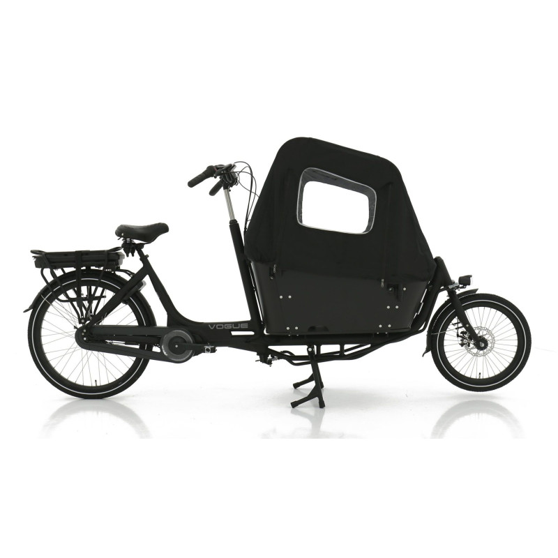 Vogue Carry 2 elektrisches Lastenfahrrad Schwarz - Bafang